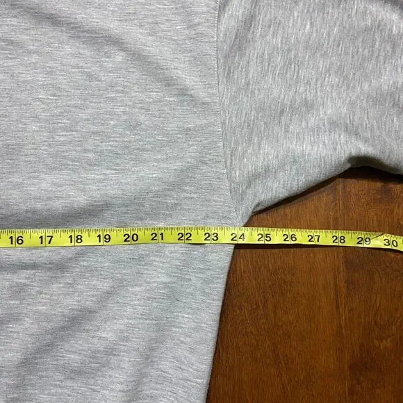 LD Sport Vintage Casual Sweatshirt Polo Gray Navy Poly Blend Shirt Mens Size XLT - Picture 7 of 8